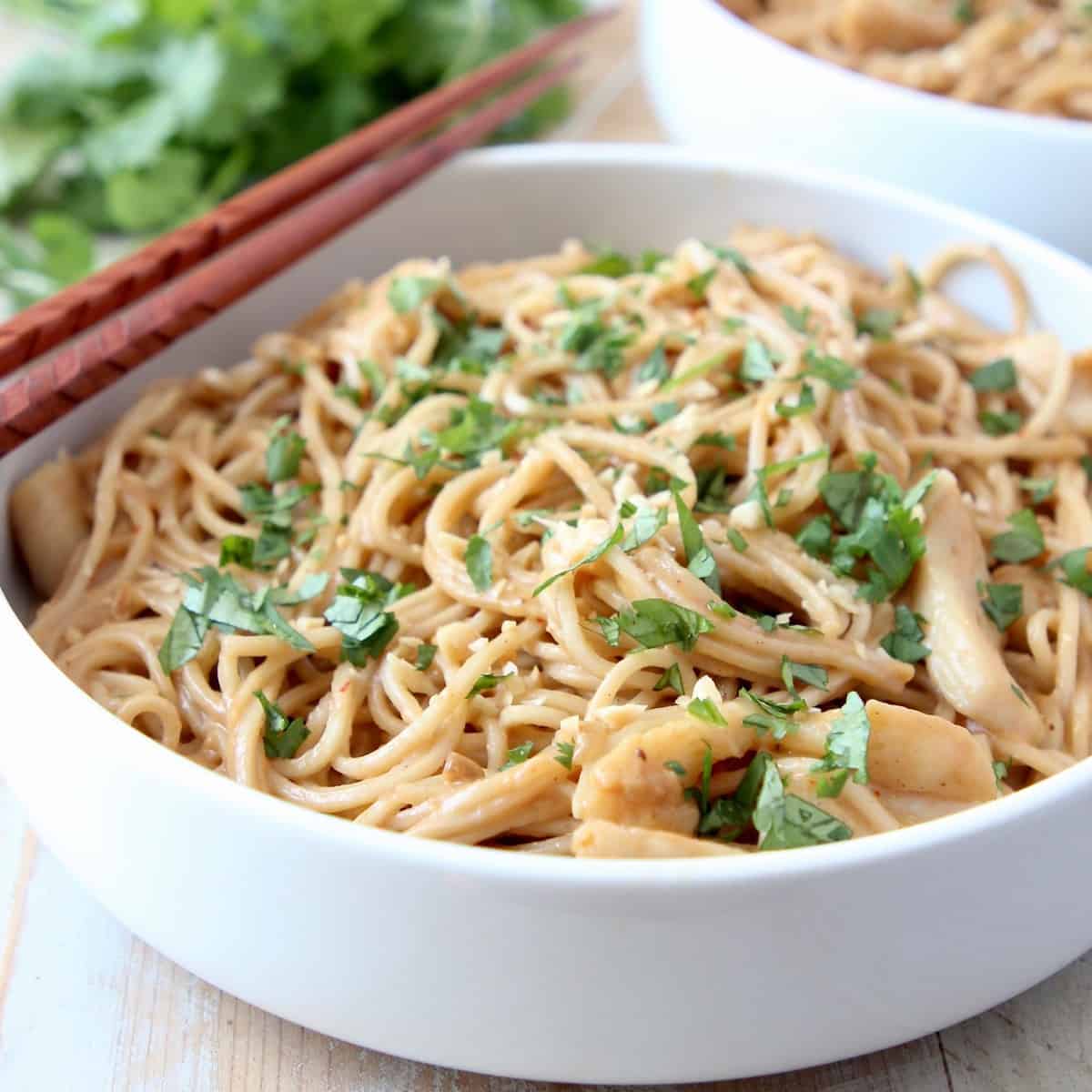 Easy Peanut Chicken Noodles