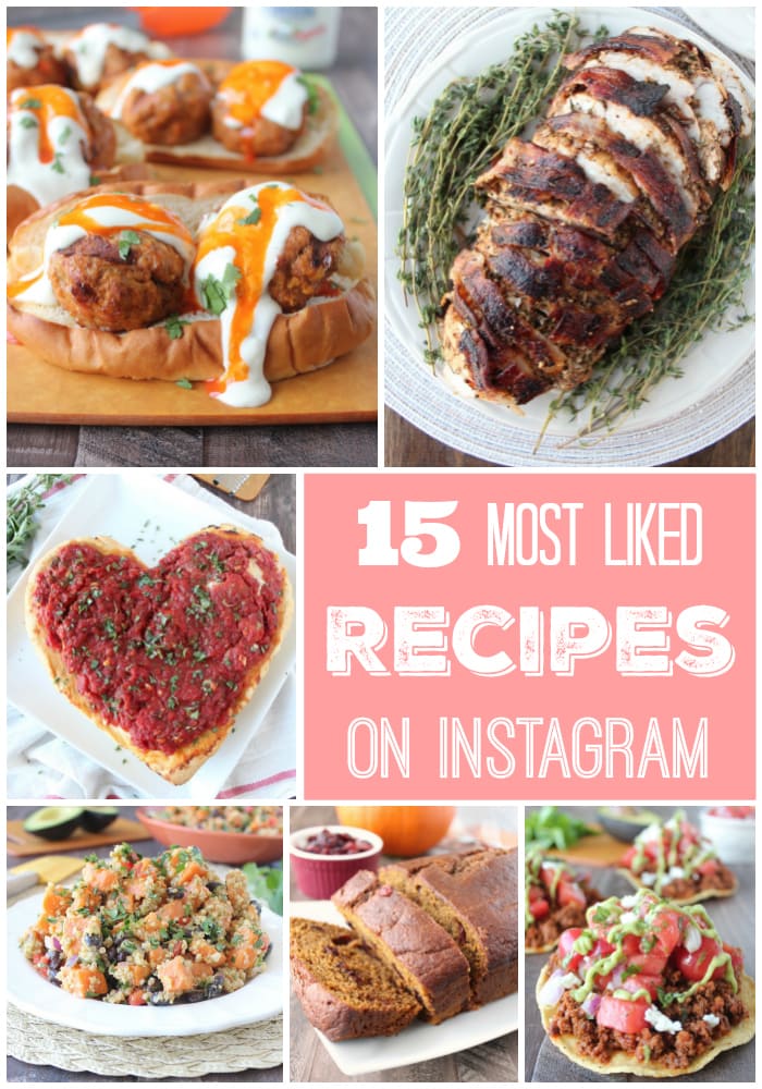 15 Most Liked Recipes on @WhitneyBond Instagram