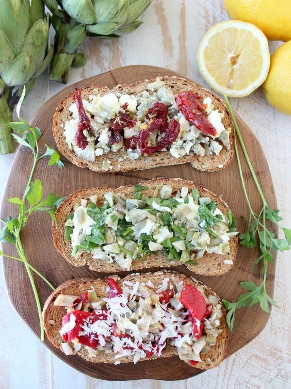 Artichoke Toast Recipe 3 Ways