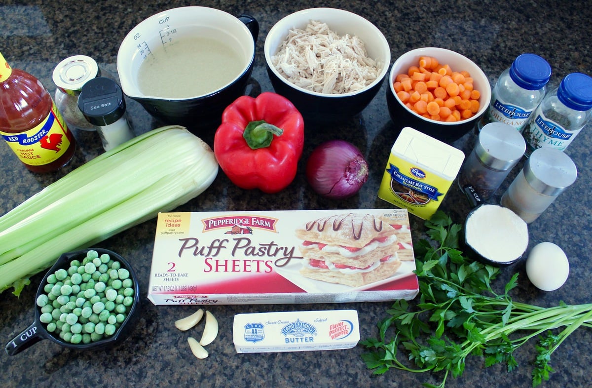 Cajun Chicken Pot Pie Recipe Ingredients