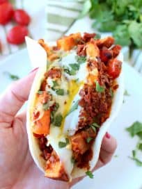 Mexican Sweet Potato Hash Breakfast Tacos