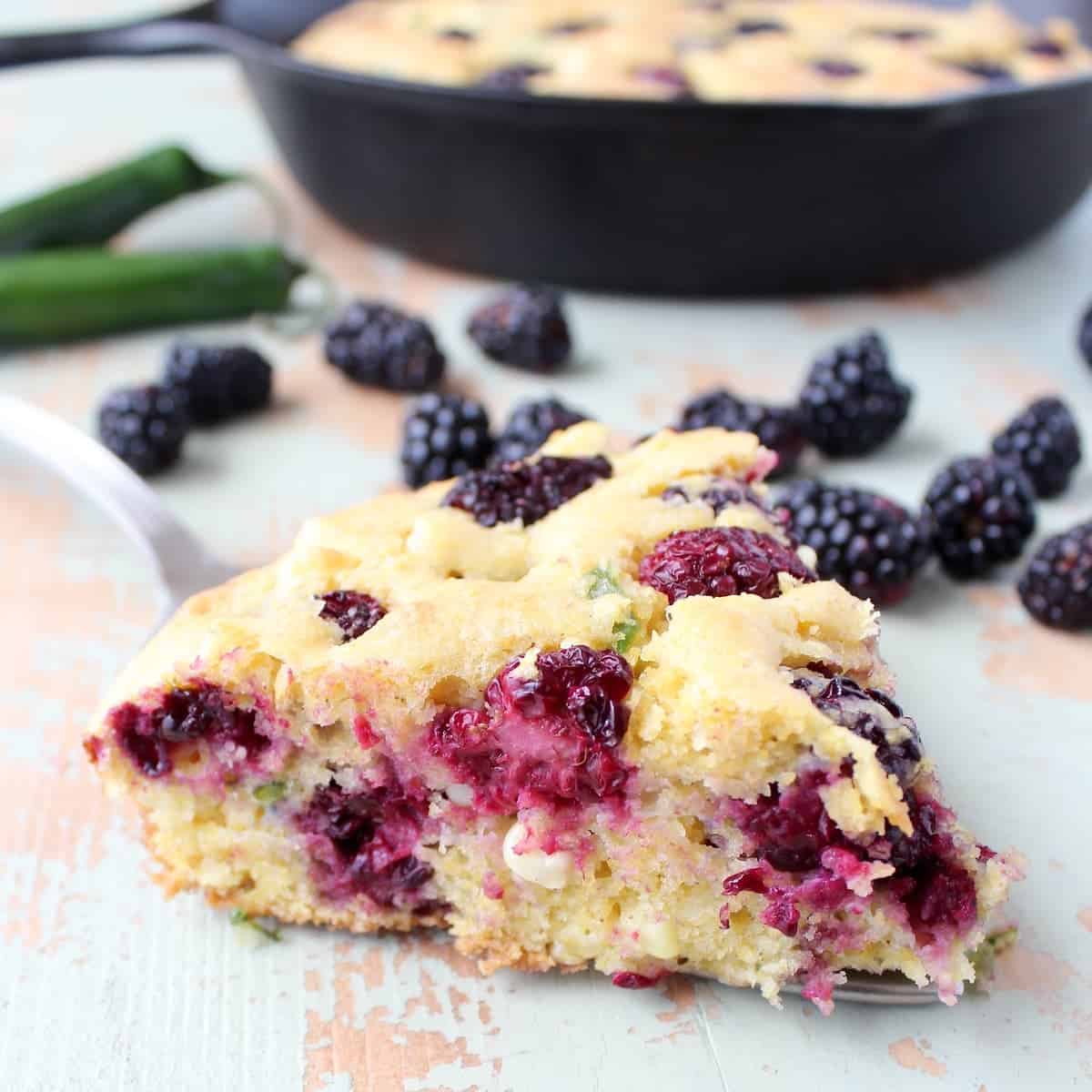 Blackberry Serrano Cornbread Recipe