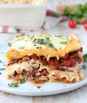 Lasagna Recipe made with Beef Ragu - WhitneyBond.com