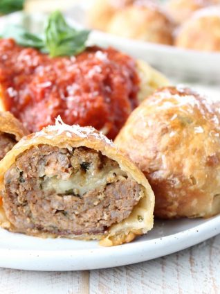 Mozzarella Stuffed Meatball Wellington Recipe