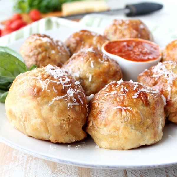 Mozzarella Stuffed Meatball Wellington Recipe