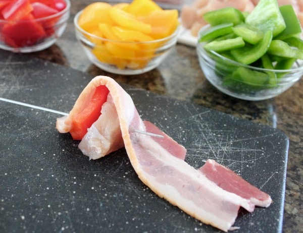 Bacon Wrapped Teriyaki Chicken Skewer Recipe