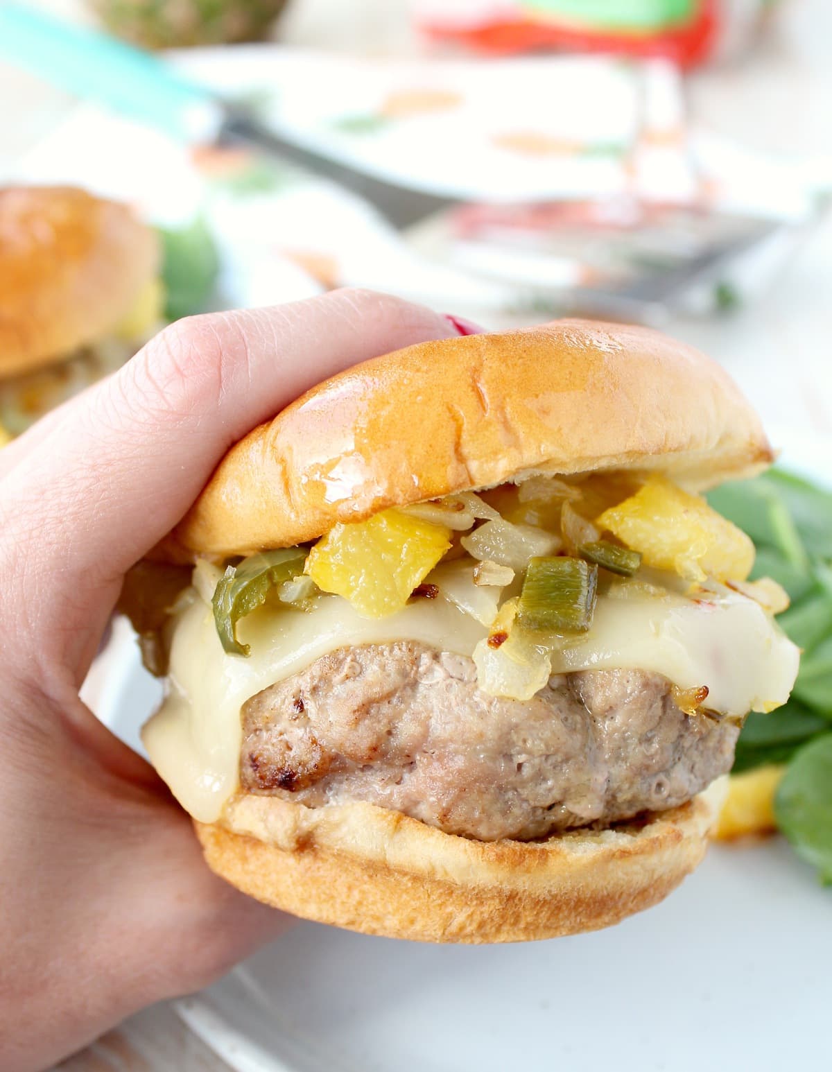 Hawaiian Turkey Burgers - Quick & Easy Recipe | WhitneyBond.com