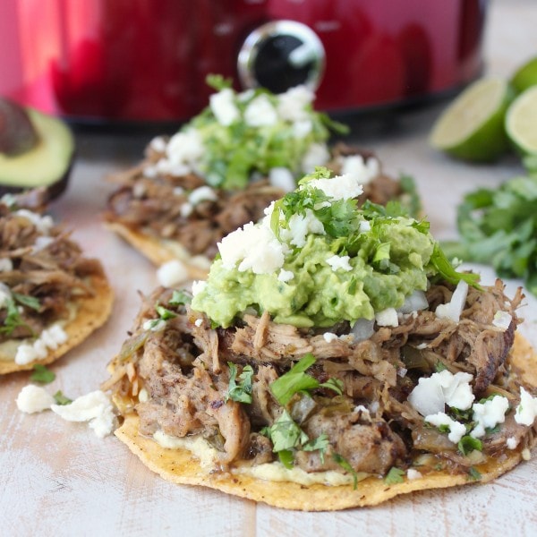 Slow Cooker Carnitas Tostadas Recipe