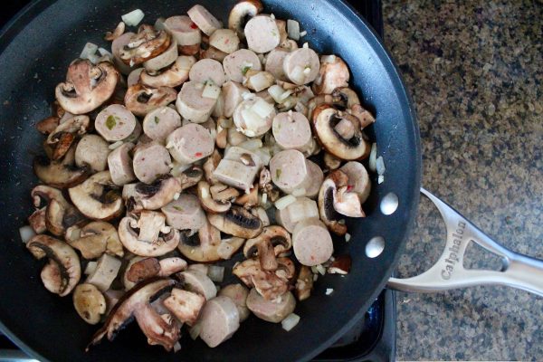 Mushroom Sausage One Pot Lasagna Recipe