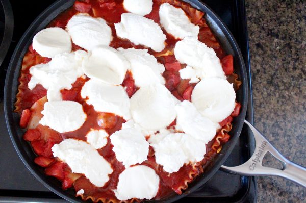 Mushroom Sausage One Pot Lasagna Recipe