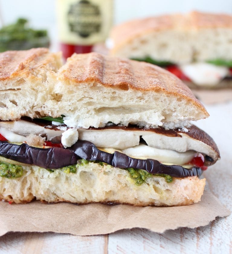 Grilled Vegetable Italian Panini Recipe - WhitneyBond.com