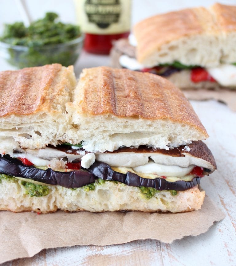 Grilled Vegetable Italian Panini Recipe - WhitneyBond.com