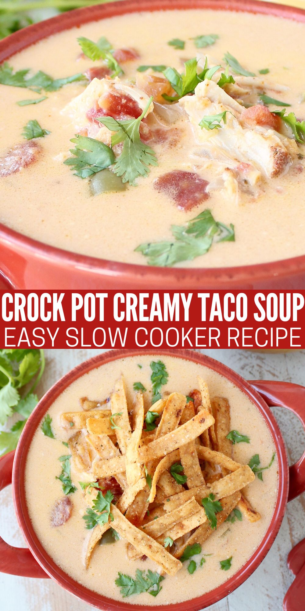Slow Cooker Creamy Turkey Taco Soup Recipe - WhitneyBond.com