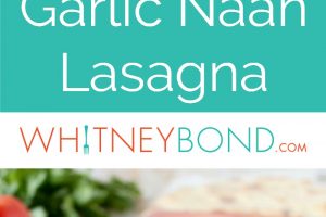 Layers of cheese, Italian sausage marinara and garlic naan make for a delicious twist on traditional lasagna, which I like to call la-naan-a!