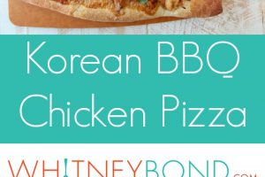 Korean BBQ Chicken Pizza Recipe