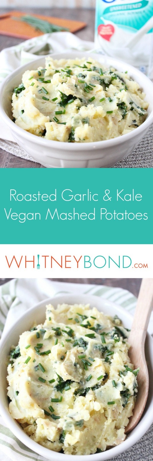 Vegan Mashed Potatoes With Roasted Garlic Kale Whitneybond Vegan Mashed Potatoes With Roasted Garlic Kale Whitneybond