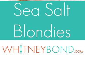 Sea Salt Blondies Recipe