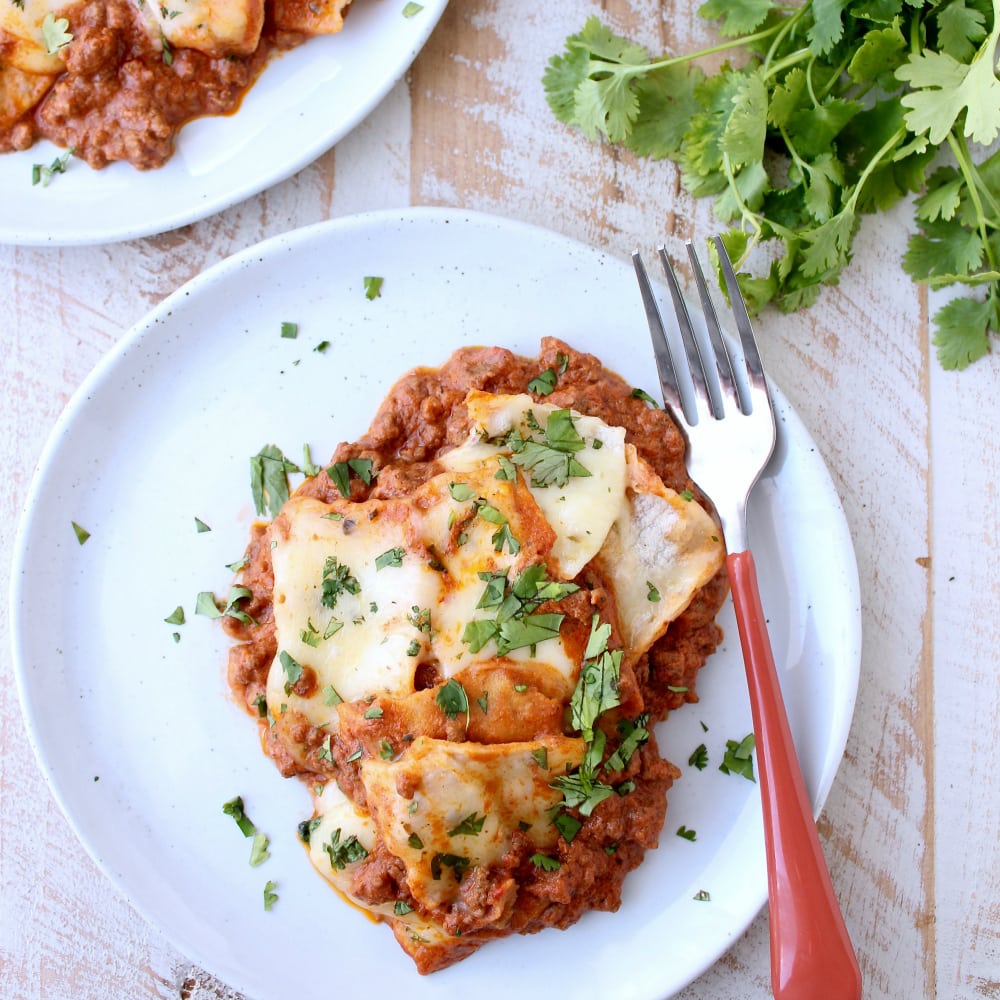 Skillet Sriracha Beef Enchiladas Recipe