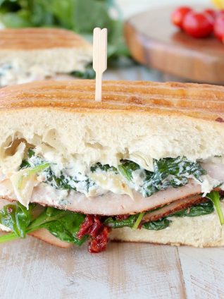 Spinach Artichoke Turkey Panini Recipe