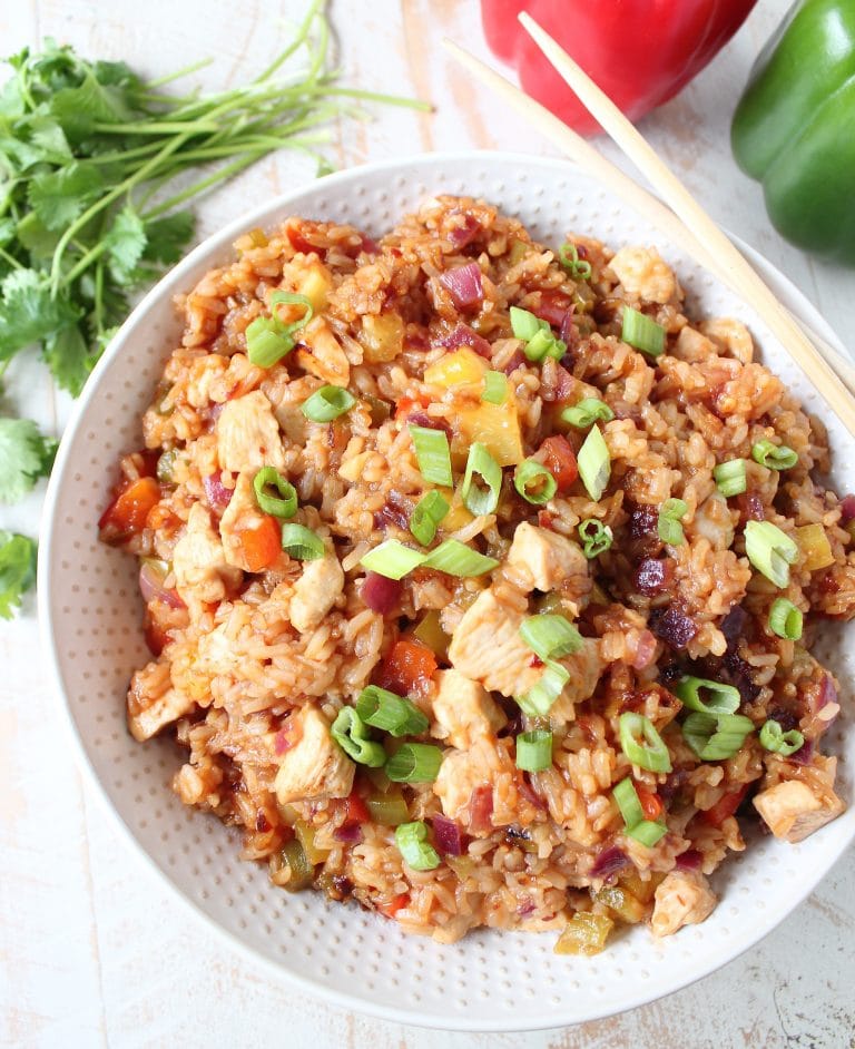 Sweet & Sour Chicken Fried Rice Recipe
