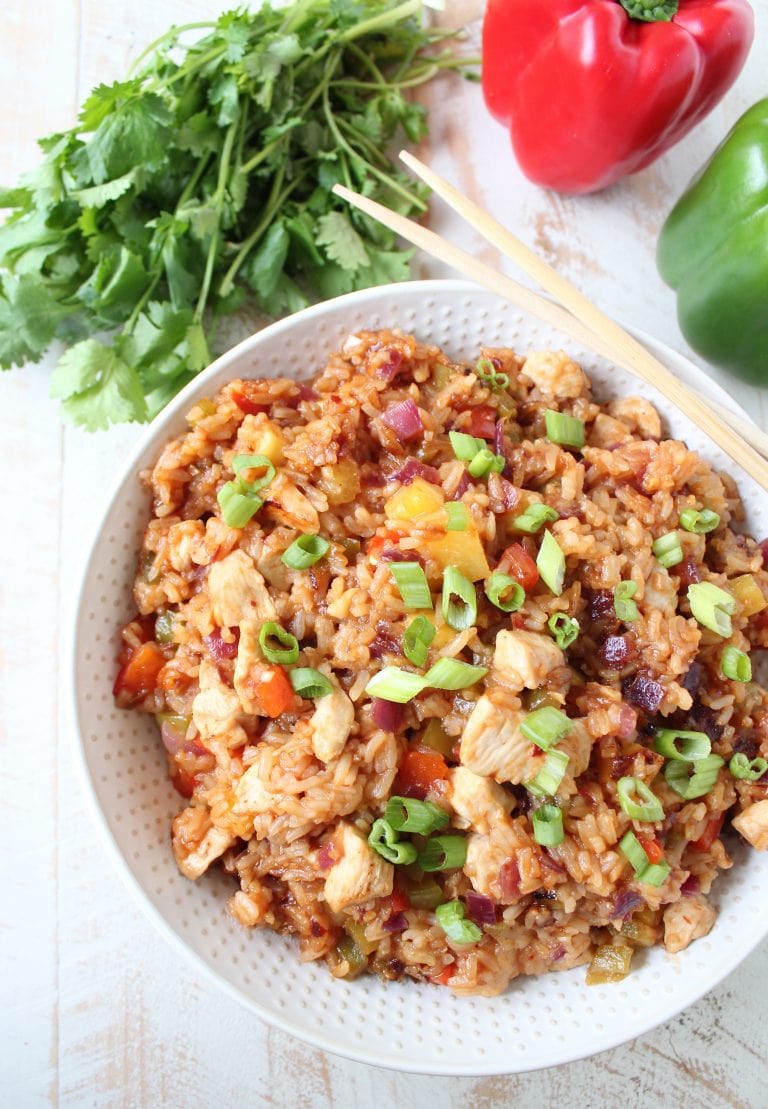 Sweet & Sour Chicken Fried Rice Recipe