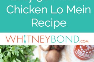 This Chicken Lo Mein recipe is easy to prepare in 30 minutes, which makes it the perfect alternative to ordering Chinese food take out!