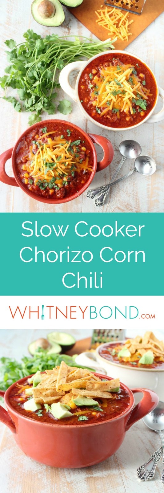 Chorizo Corn Chili - Slow Cooker Recipe