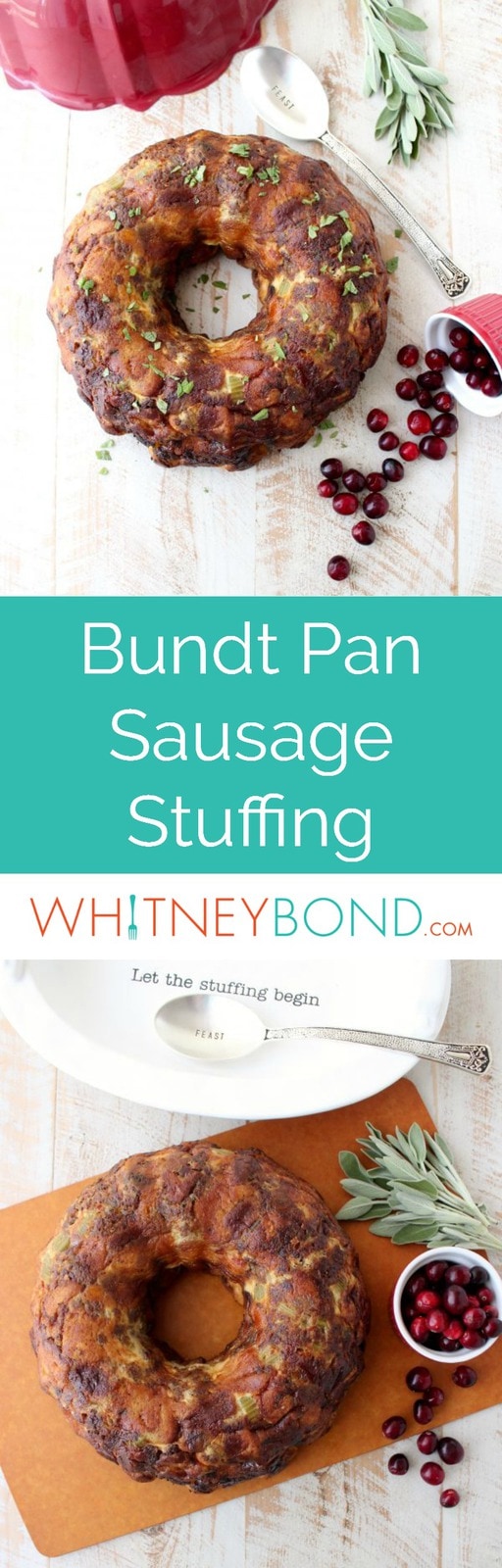 Sausage Stuffing in a Bundt Pan