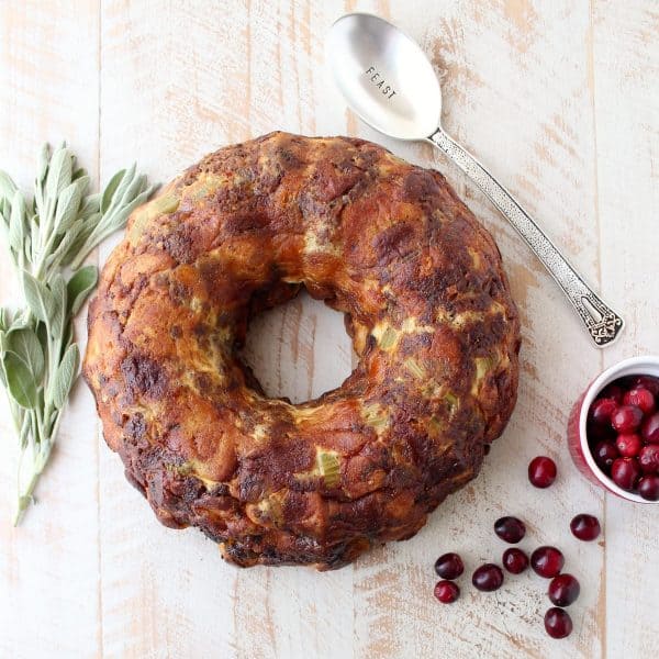 Sausage Stuffing in a Bundt Pan