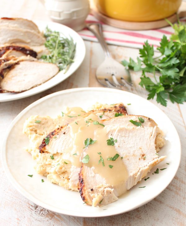Potatoes are roasted in cajun seasonings, then mashed with cream cheese, & butter in this delicious Cajun Mashed Potatoes recipe, served with Cajun Turkey!