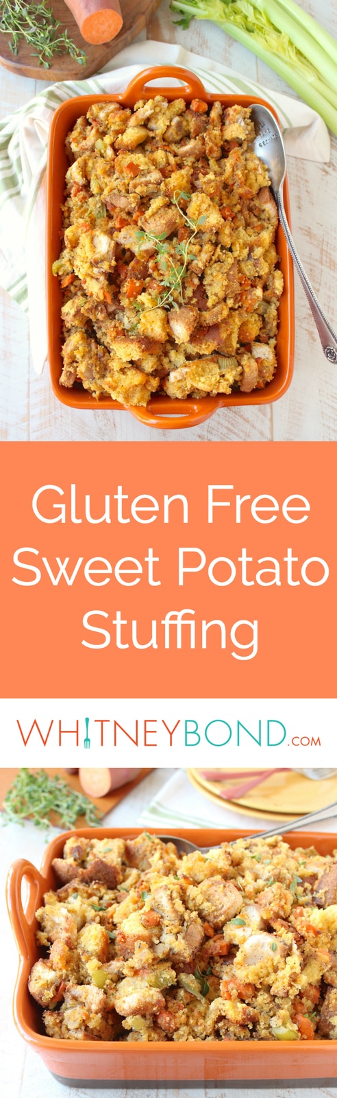Gluten Free Stuffing Recipe with Sweet Potatoes - WhitneyBond.com