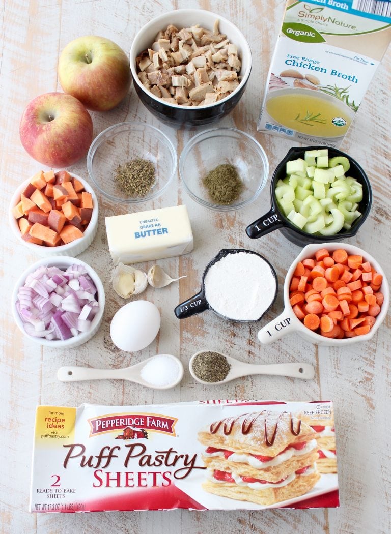 Turkey Pot Pie with Puff Pastry Crust