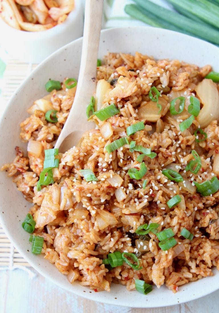 Kimchi Fried Rice (Easy 15 Minute Recipe)