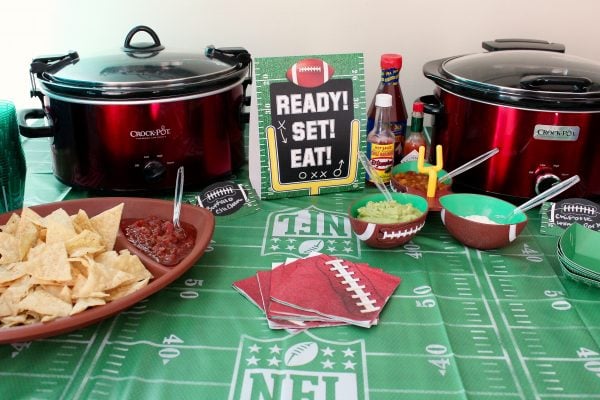 A Make Your Own Taco Bar takes the hassle out of cooking while hosting a party & guests will love it! It's perfect for Superbowl, birthday parties & more!