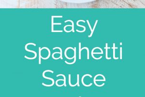 Ditch the store-bought jar for this easy spaghetti sauce recipe, made in under 30 minutes! It's delicious, gluten free & vegan!