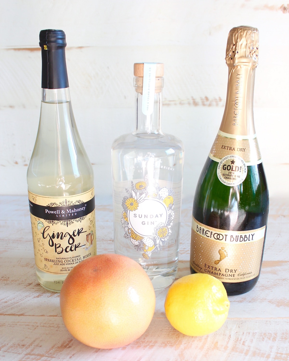 This delicious twist on a gin mule combines tart grapefruit juice with sweet sparkling wine for a refreshing cocktail that's also so easy to make!