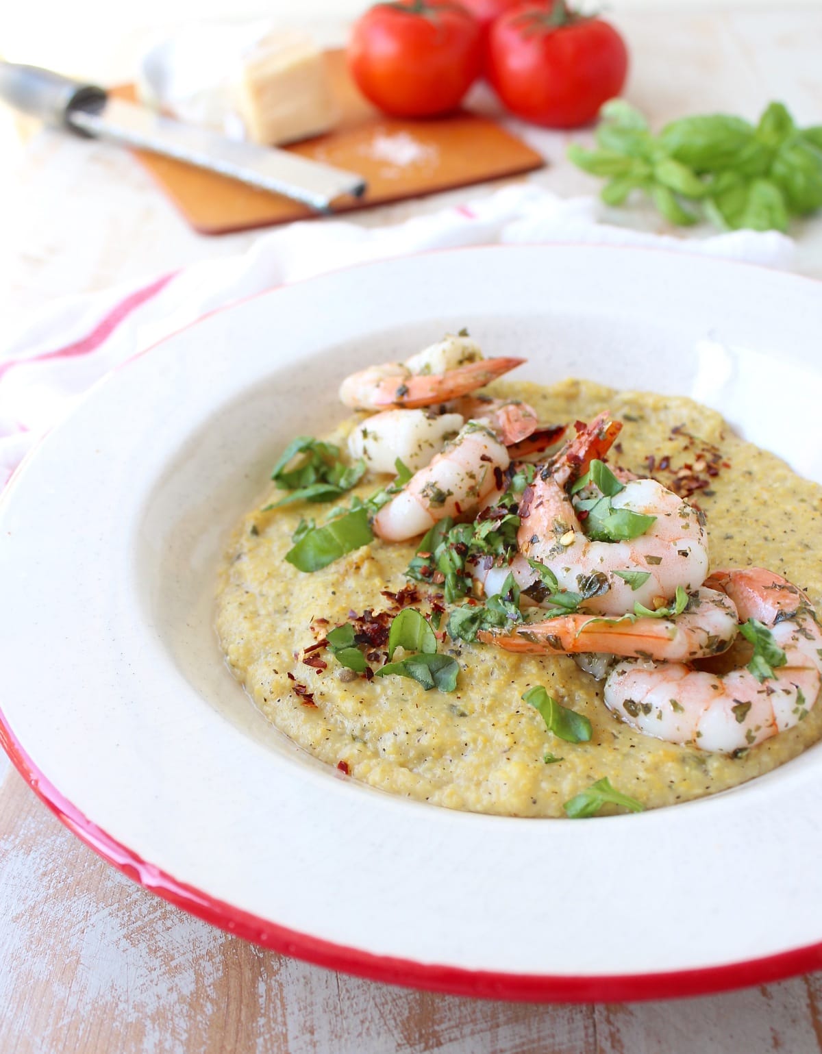 Italian Shrimp & Polenta Recipe - WhitneyBond.com
