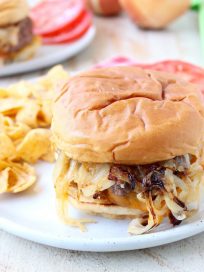 The Onion Fried Burger is a popular Oklahoma recipe combining half ground beef and half grilled onions for a delicious, flavorful burger recipe!