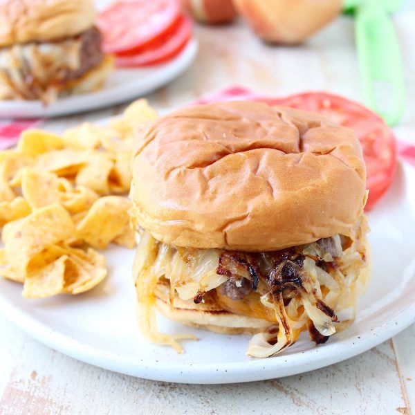 The Onion Fried Burger is a popular Oklahoma recipe combining half ground beef and half grilled onions for a delicious, flavorful burger recipe!