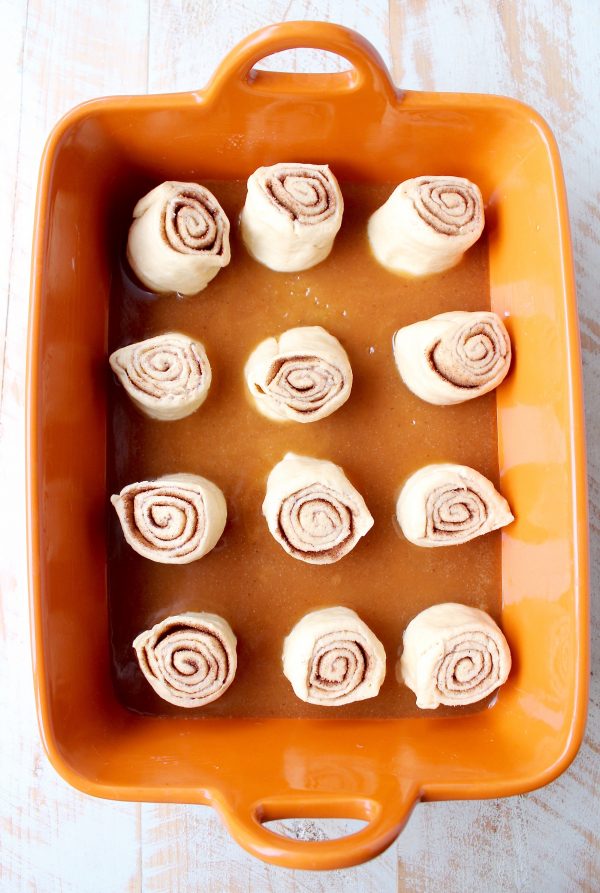 Salted Caramel Cinnamon Rolls are sweet, decadent and delicious, they're made with canned crescent roll dough for an easy breakfast or brunch recipe!