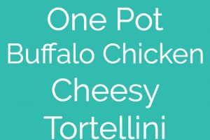 Buffalo chicken and cheese tortellini are cooked in one pot in a cheesy buffalo sauce for a seriously delicious meal made in only 20 minutes!