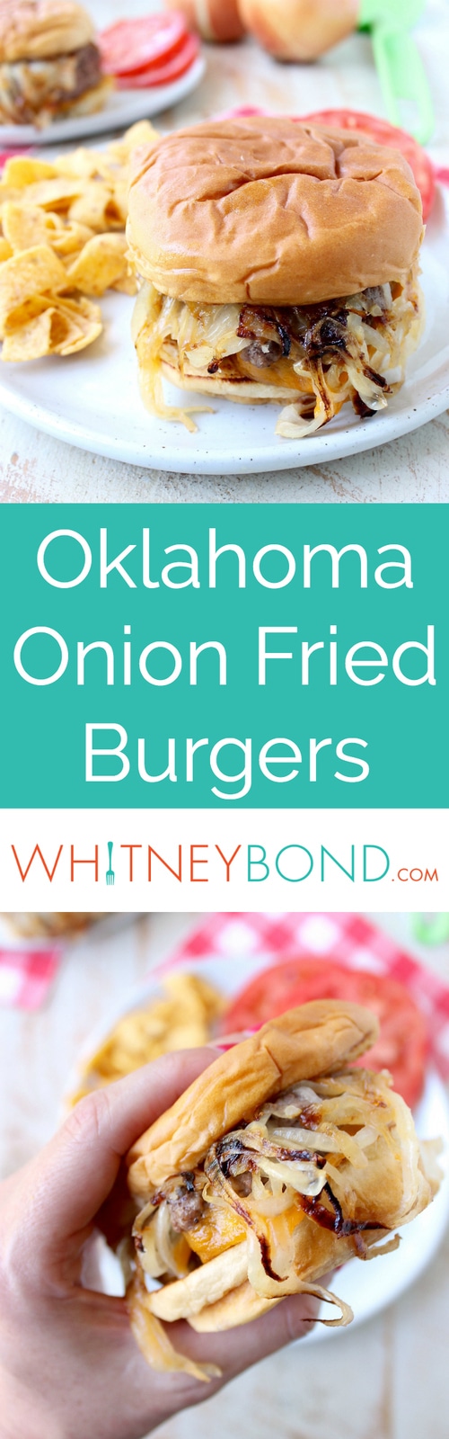 Easy Onion Fried Burger Recipe - WhitneyBond.com