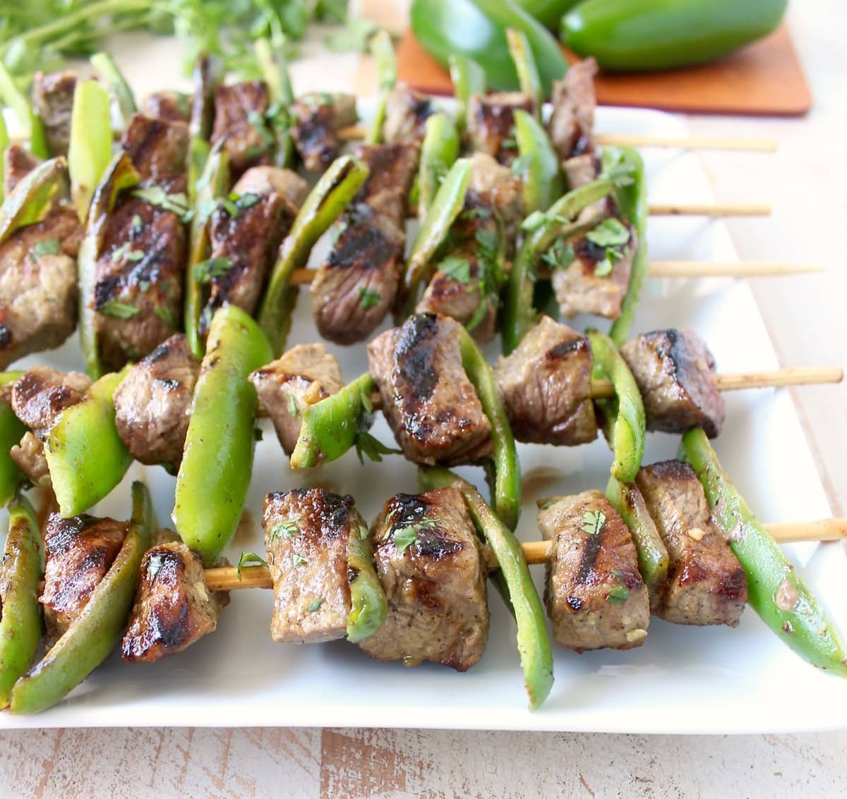 Weber Garlic Jalapeno Steak Kabobs with Tones Cajun Grilled