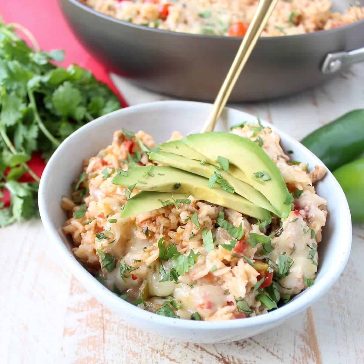 Turkey Taco Rice Skillet - Everyday Family Eats