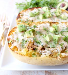 Green Chili Chicken Spaghetti Squash Recipe - WhitneyBond.com