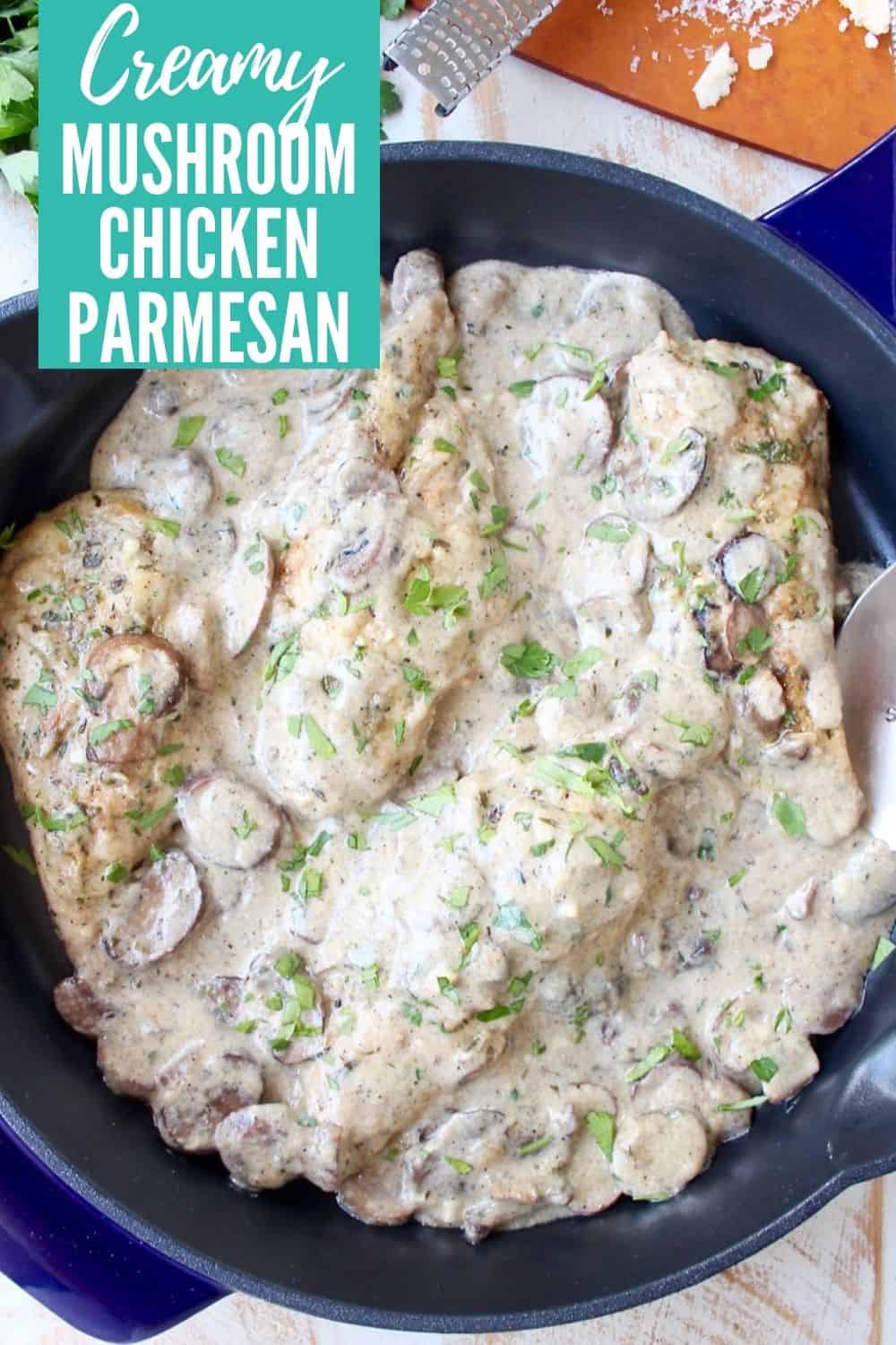 Mushroom Chicken Parmesan Recipe - WhitneyBond.com