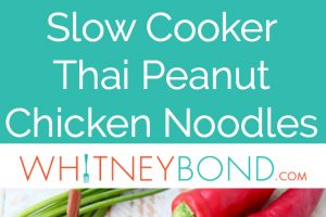 Thai Peanut Chicken Noodles are a must-try dish in the slow cooker, they're easy to make, full of flavor and are sure to become your new favorite recipe!