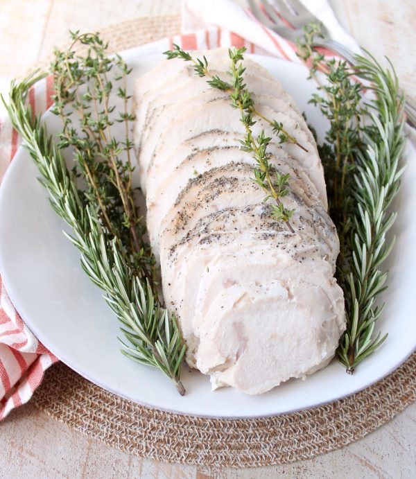 This Sous Vide Turkey Breast recipe is absolutely the easiest way to make the juiciest, most flavorful turkey breast ever!