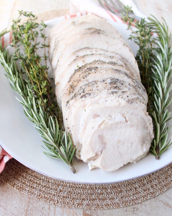 This Sous Vide Turkey Breast recipe is absolutely the easiest way to make the juiciest, most flavorful turkey breast ever!
