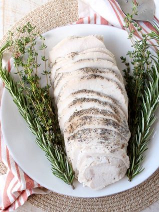 This Sous Vide Turkey Breast recipe is absolutely the easiest way to make the juiciest, most flavorful turkey breast ever!